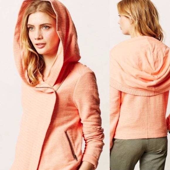 Anthropologie Tops - Anthropologie Saturday Sunday Shawl Moto Hoodie